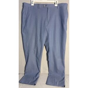 Paisley and Gray Men DOWNING PANTS SLIM FIT Blue white stripe SEERSUCKER 36x32